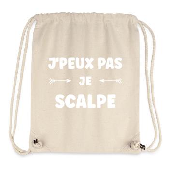 Je peux pas je scale - Sac à cordon recyclé Stanley/Stella - blanc naturel - Devant