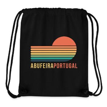 Abufeira Portugal Retro - Stanley/Stella recycelter Gym Bag - Schwarz - Vorne