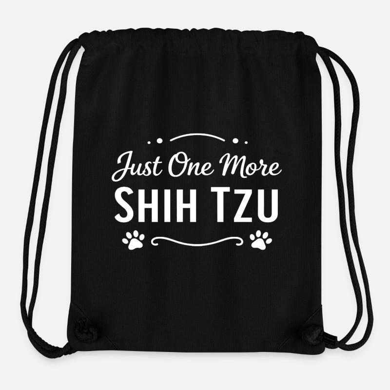 Encore un propriétaire de Shih Tzu Amant drôle de chien - Sac à cordon recyclé Stanley/Stella - noir