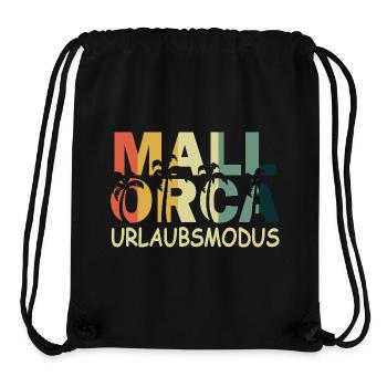 Mallorca, Urlaub - Stanley/Stella recycelter Gym Bag - Schwarz - Vorne