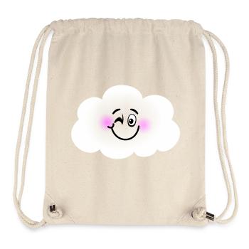 Glückliche Wolke - Stanley/Stella recycelter Gym Bag - Naturweiß - Vorne
