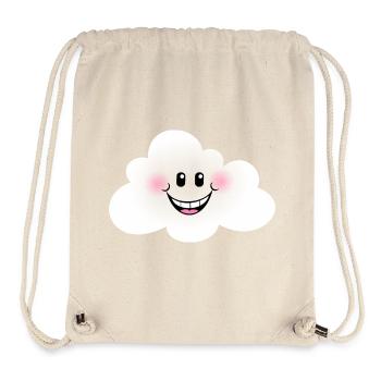 Happy Cloud - Sac à cordon recyclé Stanley/Stella - blanc naturel - Devant