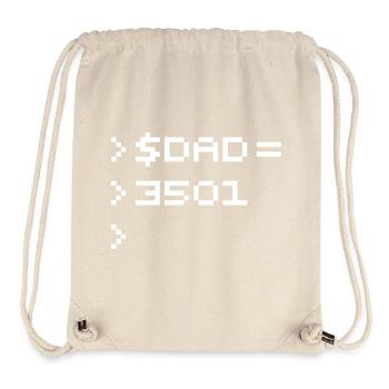 DAD Terminal de Pixels Nerd Code 8-Bits Rétro - Sac à cordon recyclé Stanley/Stella - blanc naturel - Devant