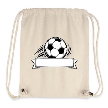 Fußball Namensschild Banner - Stanley/Stella recycelter Gym Bag - Naturweiß - Vorne