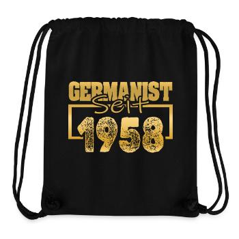 1958 - Stanley/Stella Recycled Gym Bag - black - Front
