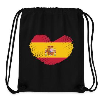 ESPAGNE ESPAGNE EUROPE FAN DE SPORT ESPAGNOL - Sac à cordon recyclé Stanley/Stella - noir - Devant