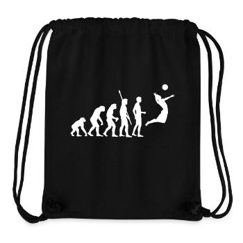 evolution_volleyball_1c - Stanley/Stella recycelter Gym Bag - Schwarz - Vorne