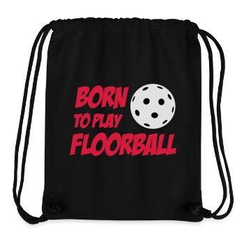 Born To Play Floorball - Stanley/Stella Recycled Gym Bag - black - Front