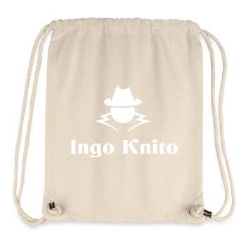 Ingo Knito – Motif de blague clandestine - Sac à cordon recyclé Stanley/Stella - blanc naturel - Devant