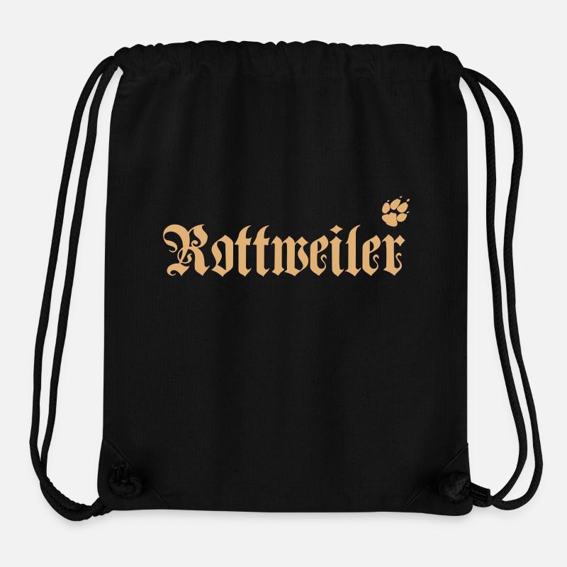 rottweiler logo mit pfote - Stanley/Stella recycelter Gym Bag - Schwarz