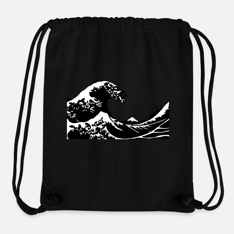 Wave - Stanley/Stella Recycled Gym Bag - black