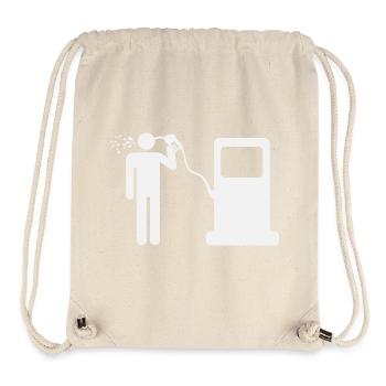Petrolcide Tankstelle Humor Vollgetankt Lustig  - Stanley/Stella recycelter Gym Bag - Naturweiß - Vorne
