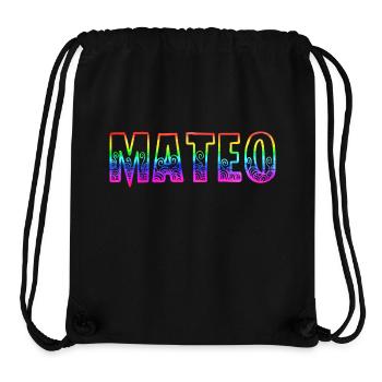 mateo rs arc-en-ciel - Sac à cordon recyclé Stanley/Stella - noir - Devant