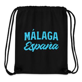Málaga España Blue Script Design - Stanley/Stella Recycled Gym Bag - black - Front