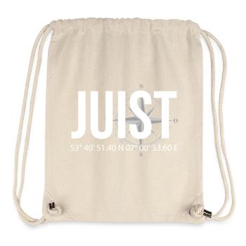 Koordinaten Juist - Stanley/Stella recycelter Gym Bag - Naturweiß - Vorne