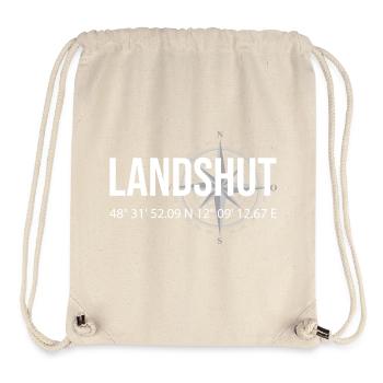 Koordinaten Landshut - Stanley/Stella recycelter Gym Bag - Naturweiß - Vorne