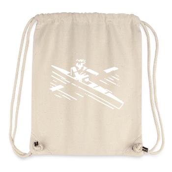 Rudern Cartoon Stil - Stanley/Stella recycelter Gym Bag - Naturweiß - Vorne