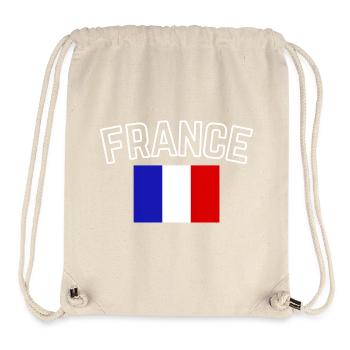 France – French Flag - Stanley/Stella Recycled Gym Bag - natural - Front
