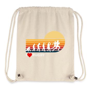 Rugby Retro Evolution Sunset - Stanley/Stella Recycled Gym Bag - natural - Front