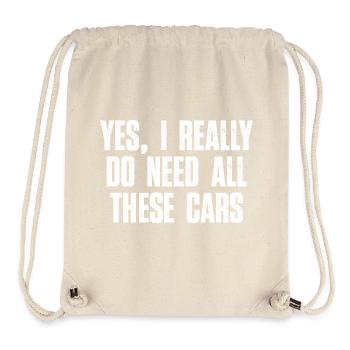 Ja, ich brauche wirklich all diesen Auto-Typen-Humor - Stanley/Stella recycelter Gym Bag - Naturweiß - Vorne