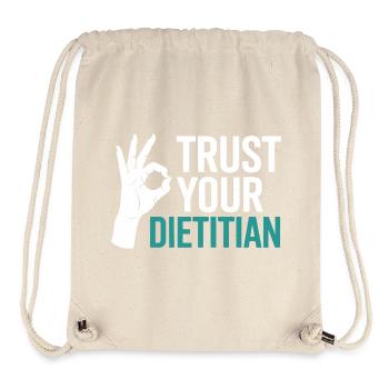 Registrierter Ernährungsberater mit Zertifizierung als Ernährungsberater (Registered Dietitian Certified Counselor) - Stanley/Stella recycelter Gym Bag - Naturweiß - Vorne