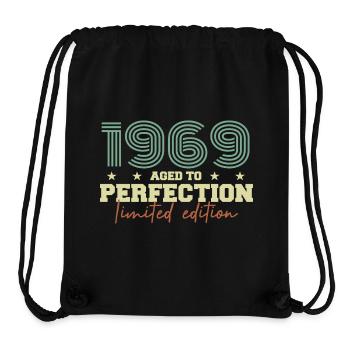 1969 - Stanley/Stella recycelter Gym Bag - Schwarz - Vorne