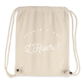 Thrills of a winter season - Stanley/Stella Recycled Gym Bag - natural - Front