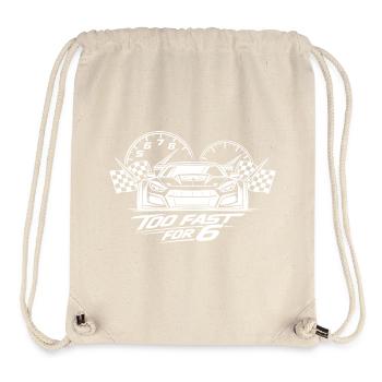 Too Fast For 6 Rennauto - Stanley/Stella recycelter Gym Bag - Naturweiß - Vorne