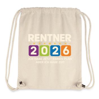 Pensioners 2026: No plan, but time - Stanley/Stella Recycled Gym Bag - natural - Front