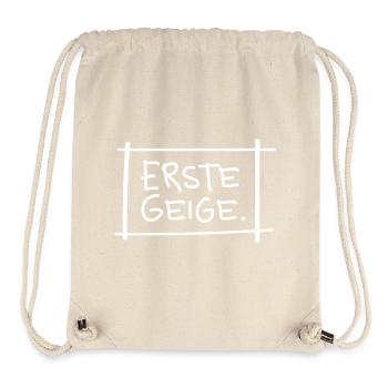 Premier violon – diction minimaliste ambiguë - Sac à cordon recyclé Stanley/Stella - blanc naturel - Devant