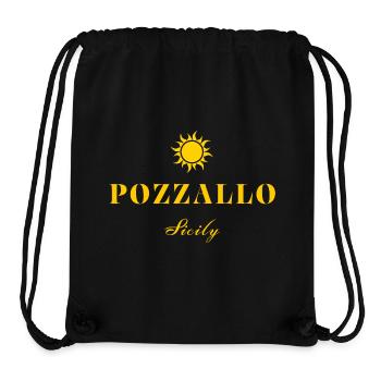 Pozzallo Sizilien Sonne - Stanley/Stella recycelter Gym Bag - Schwarz - Vorne