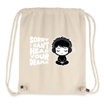 No Drama Relatable Manga Headphones - Stanley/Stella Recycled Gym Bag - natural - Front