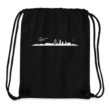 Juister Skyline - Stanley/Stella recycelter Gym Bag - Schwarz - Vorne