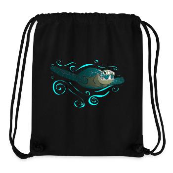 Wasserschildkröte - Stanley/Stella recycelter Gym Bag - Schwarz - Vorne