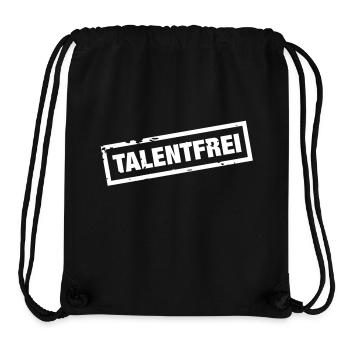 Talentfrei Stempel - Stanley/Stella recycelter Gym Bag - Schwarz - Vorne