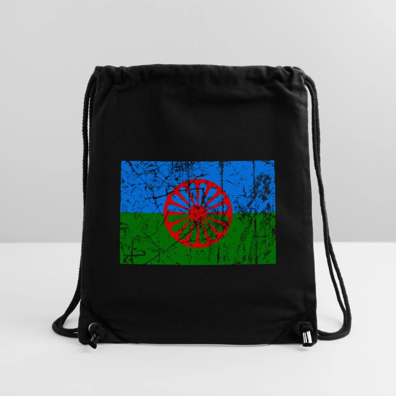 drapeau du peuple romani ou styago le romengo Sac à cordon recyclé Stanley/Stella