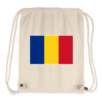 Flagge Rumänien - Stanley/Stella recycelter Gym Bag - Naturweiß - Vorne