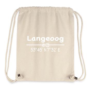 Coordinates Langeoog - Stanley/Stella Recycled Gym Bag - natural - Front