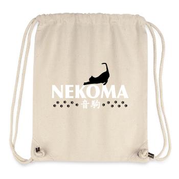 Nekoma Katzen-Anime - Stanley/Stella recycelter Gym Bag - Naturweiß - Vorne
