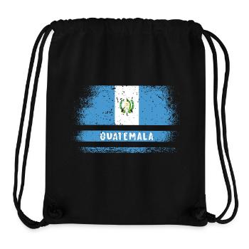 Guatemala Flagge - Stanley/Stella recycelter Gym Bag - Schwarz - Vorne