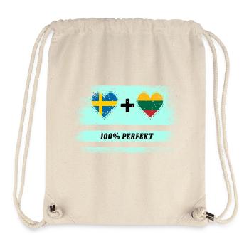 Lithuania and Sweden 100% perfect / gift - Stanley/Stella Recycled Gym Bag - natural - Front