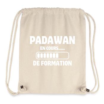 formation apprentissage, apprentis, travail humour - Sac à cordon recyclé Stanley/Stella - blanc naturel - Devant