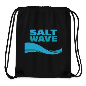 SALT WAVE - Stanley/Stella Recycled Gym Bag - black - Front