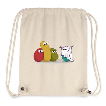 Halloween Ghost Comic Drawing - Stanley/Stella Recycled Gym Bag - natural - Front