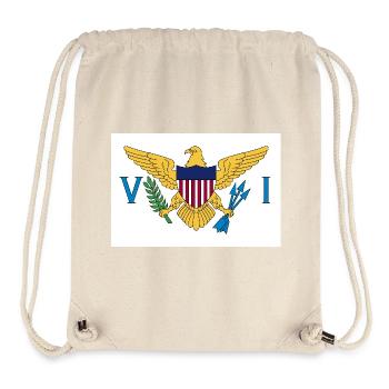 Amerikanische Jungferninseln - Stanley/Stella recycelter Gym Bag - Naturweiß - Vorne