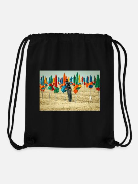 Am Strand - Stanley/Stella recycelter Gym Bag - Schwarz