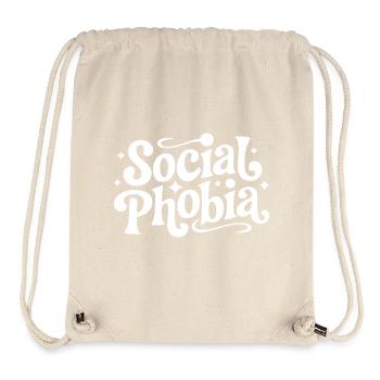 Soziale Phobie Einzelgänger - Lustiger Spruch - Stanley/Stella recycelter Gym Bag - Naturweiß - Vorne