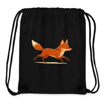 Laufender roter Fuchs - Stanley/Stella recycelter Gym Bag - Schwarz - Vorne