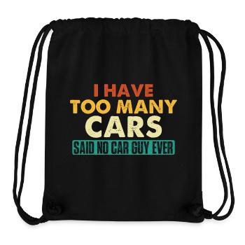 Too Many Cars? Said No Car Guy Ever Funny Auto  - Stanley/Stella Recycled Gym Bag - black - Front