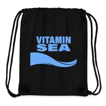 VITAMIN SEA - Stanley/Stella recycelter Gym Bag - Schwarz - Vorne